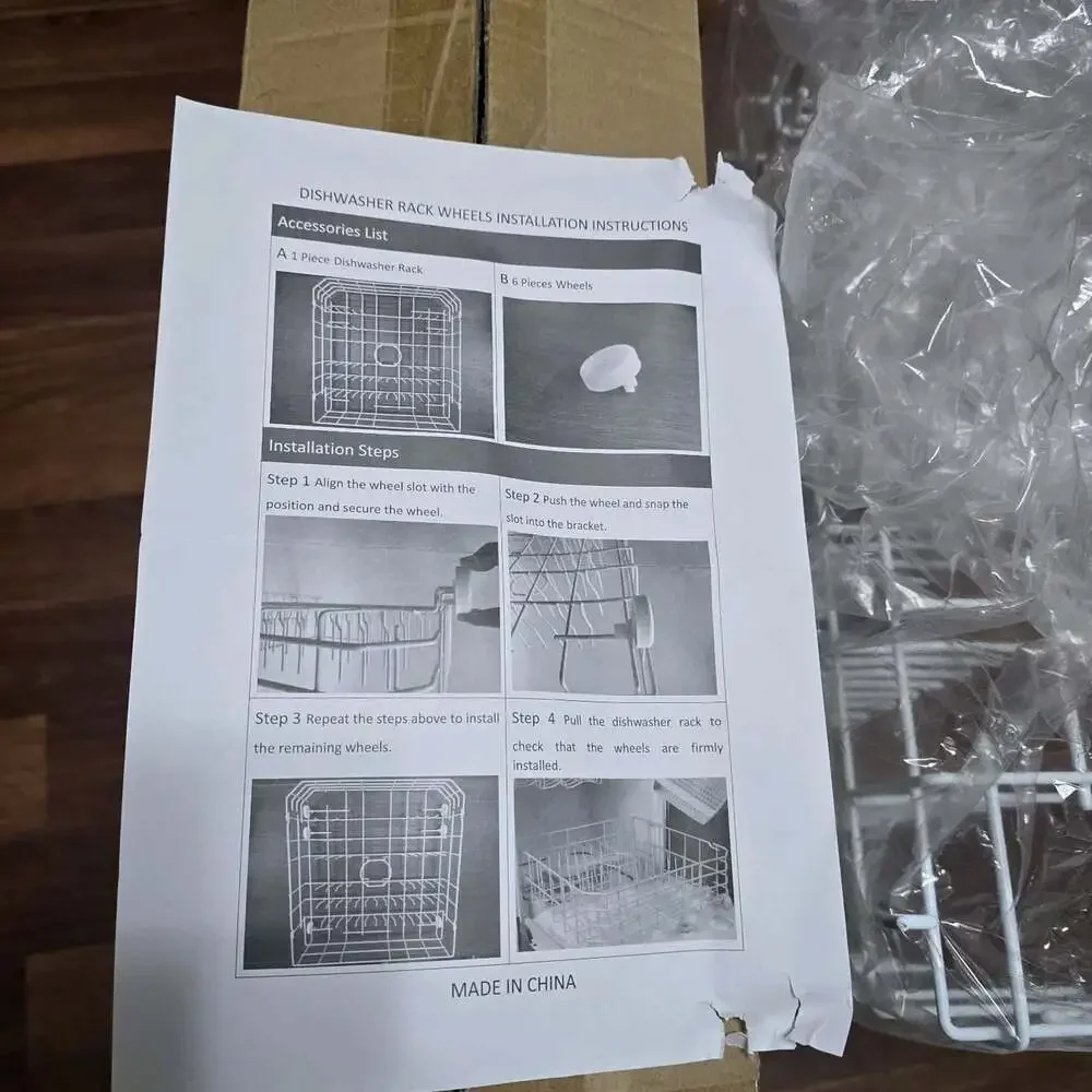 Upgraded Dishwasher Lower Rack Replacement for GE Kenmore Hotpoint GSD2100V55WW